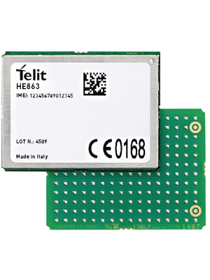 GSM Module, 12, 850 MHz/900 MHz/1800 MHz/1900 MHz/2100 MHz