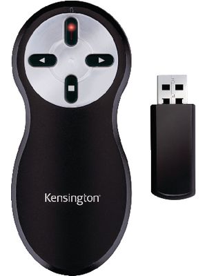 Wireless Presenter with laser pointer, Red, Laser, 2x AAA