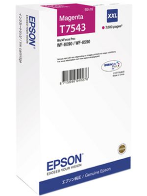 Ink Cartridge, T7543, 1pcs, 7000 Sheets, Magenta