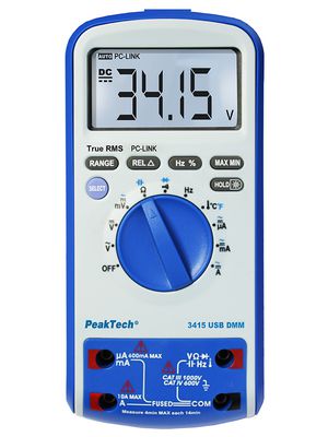 Digital Multimeter, 750V, 400Hz, 60MOhm