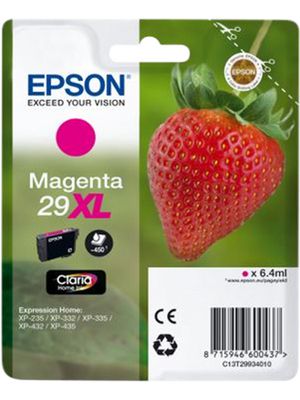 Ink Cartridge, 29XL, 1pcs, 450 Sheets, Magenta